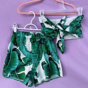 two piece set Leaf Outfit